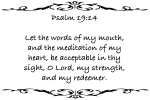 Psalm 19 14 3WB